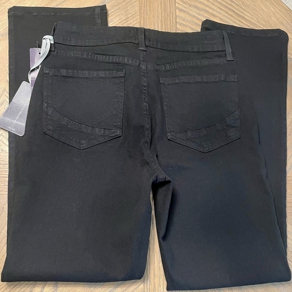NWT NYDJ Marilyn Straight Leg Washed Black Jeans petite - Picture 12 of 12